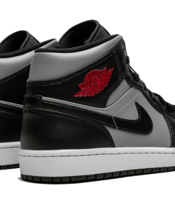 Alternative view of air jodan 1 Mid Shadow Red