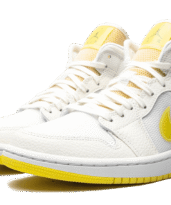 Alternative view of air jodan 1 Mid SE Voltage Yellow