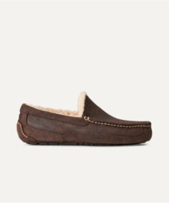 Homme Ascot Leather Distressed Slipper