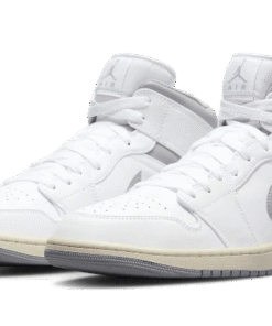 Alternative view of air jodan 1 Mid Neutral Grey