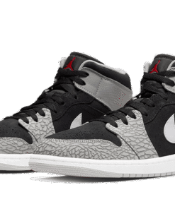 Alternative view of air jodan 1 Mid SE Elephant Print