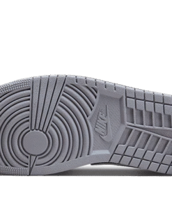 Alternative view of air jodan 1 Mid Cement Grey