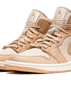 Alternative view of air jodan 1 Mid SE Legend Light Brown