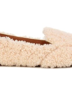 Alternative view of (WMNS)  Hailey Fluff Loafer Slip-On 'Natural' 1095108-NAT