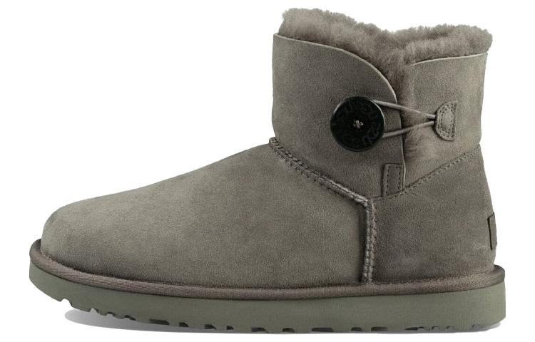 (WMNS) Mini Bailey Button II Boot Fleece Lined Gray 1016422-GREY - Image 2