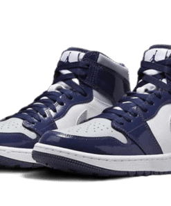 Alternative view of air jodan 1 Retro High Golf Patent Midnight Navy