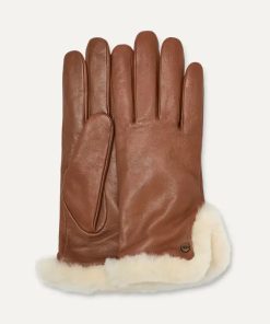 Femme Leather Sheepskin Vent Glove