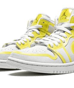 Alternative view of air jodan 1 Mid Opti Yellow