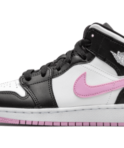 air jodan 1 Mid White Black Light Arctic Pink