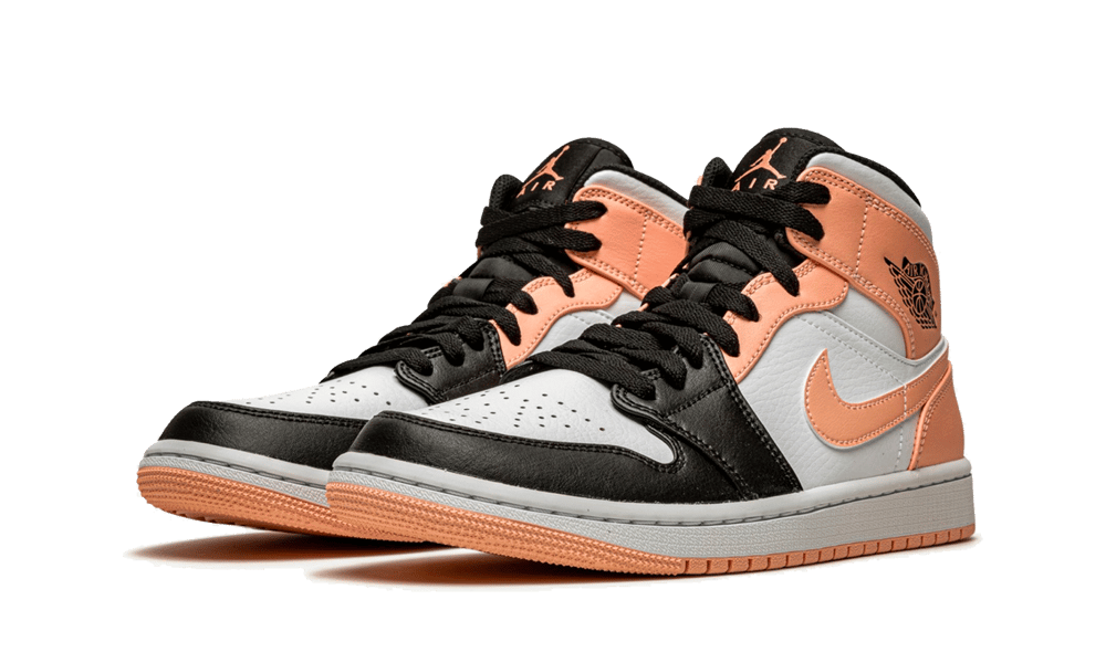 air jodan 1 Mid Arctic Orange Black Toe - Image 2
