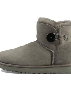(WMNS) Mini Bailey Button II Boot Fleece Lined Gray 1016422-GREY