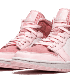 Alternative view of air jodan 1 Mid Digital Pink