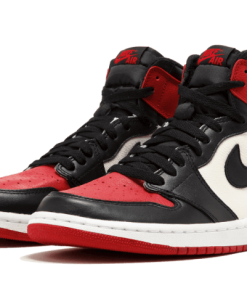 Alternative view of air jodan 1 Retro High Bred Toe