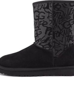 (WMNS)  Classic Short Sparkle Graffiti 1107035-BLK