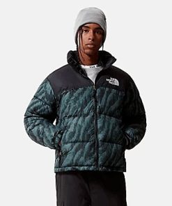 The North Face - Printed 1996 Retro Nuptse Jacket - Balsam Green Wood Tiger Print