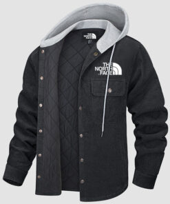 2024 THE NORTH FACE-Men's Lightweight Hooded Corduroy Jacket for Casual Fall Wear