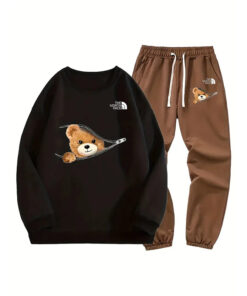 The North Face Cute bear print clothing