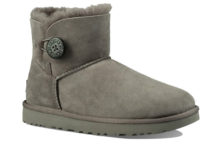 (WMNS) Mini Bailey Button II Boot Fleece Lined Gray 1016422-GREY - Image 4