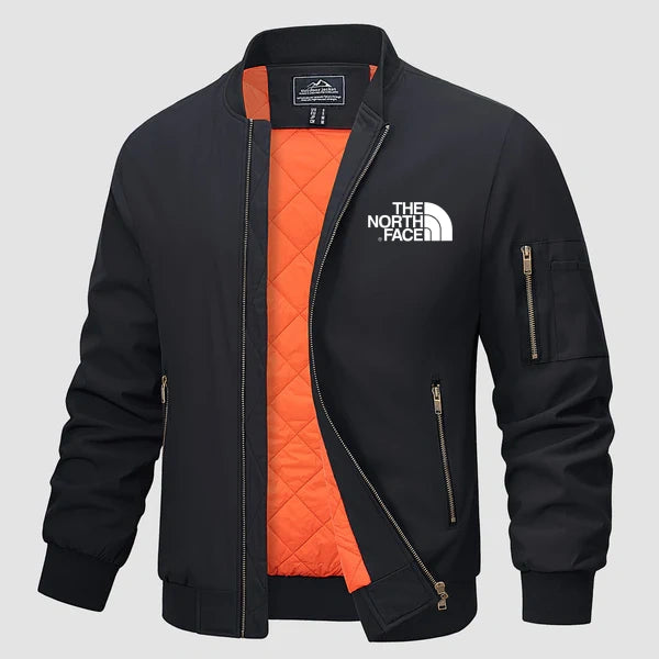 2024 THE NORTH FACE-Men's Bomber Jacket - Casual Spring Zip-Up Windbreaker with Pockets - Image 2