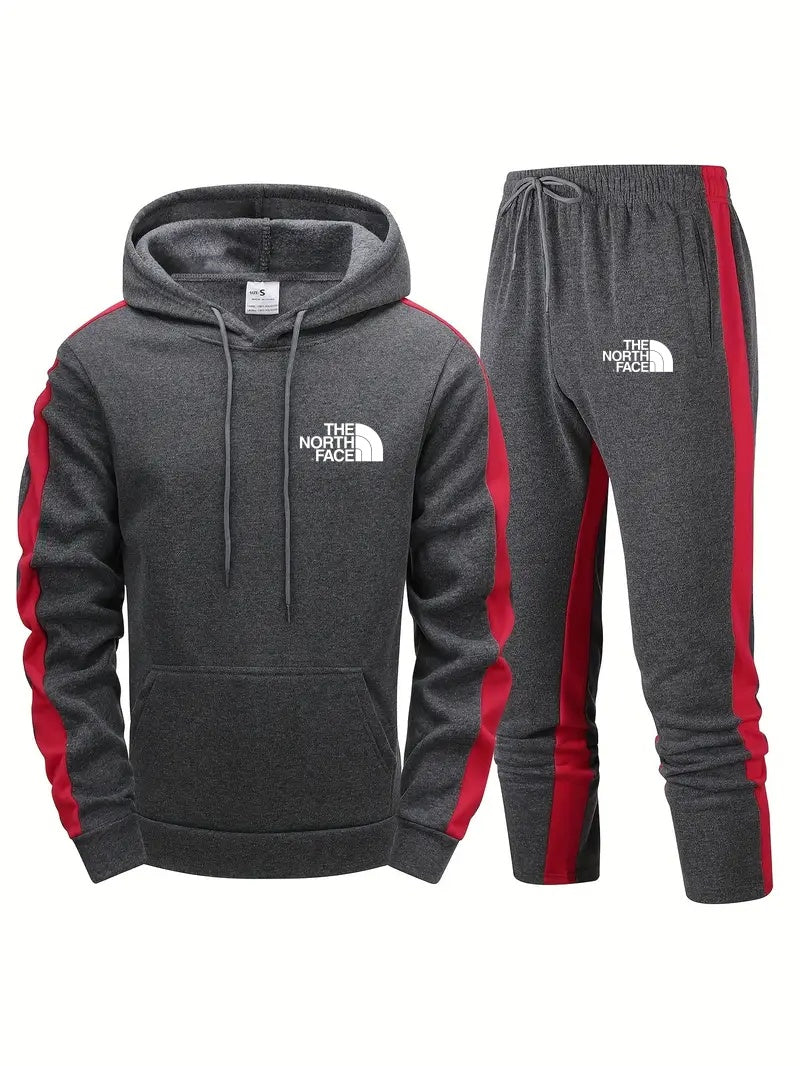 Ensemble homme 2 pièces THE NORTH FACE 2024 – Sweat à capuche manches longues et pantalon, tenue de sport décontractée - Image 4