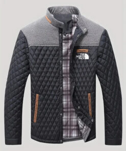 2024 THE NORTH FACE-Men's Warm Lightweight Winter Quilted Jacket Casual Stand Collar Outerwear