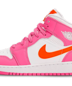 air jodan 1 Mid Pinksicle Safety Orange