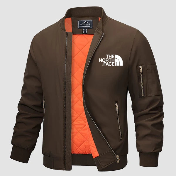 2024 THE NORTH FACE-Men's Bomber Jacket - Casual Spring Zip-Up Windbreaker with Pockets - Image 4