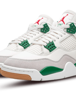 Alternative view of air jodan 4 Retro SB Pine Green