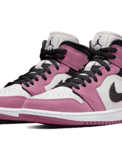 Alternative view of air jodan 1 Mid SE Light Mulberry