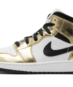 air jodan 1 Mid Metallic Gold Black White