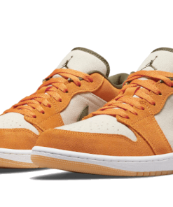 Alternative view of air jodan 1 Low SE Light Curry