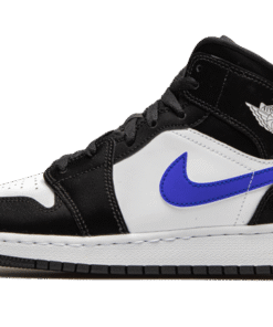 air jodan 1 Mid Black Racer Blue White