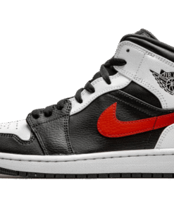 air jodan 1 Mid Black Chile Red White