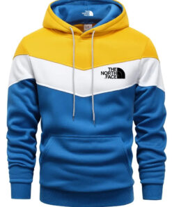 Alternative view of 2024 THE NORTH FACE Men's Colorful Check Sweatshirt - Casual Graphic Design with Hood and Kangaroo Pocket
