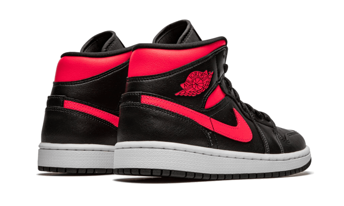air jodan 1 Mid Black Siren Red - Image 3