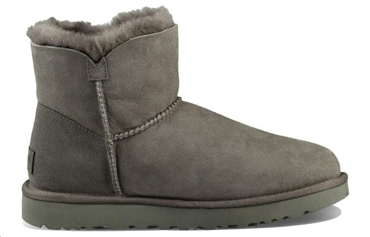 (WMNS) Mini Bailey Button II Boot Fleece Lined Gray 1016422-GREY - Image 3