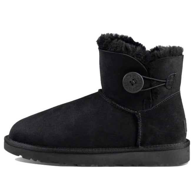 (WMNS) Mini Bailey Button II Boot Fleece Lined Black 1016422-BLK