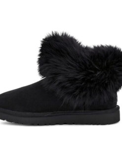 (WMNS) Classic Mini Fluff Collar Fleece Lined Black 1112491-BLK