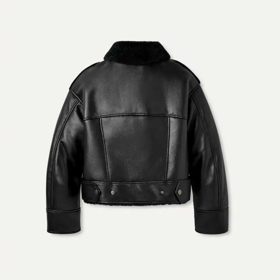 Femme Finnian LuxeFluff Moto Jacket - Image 2