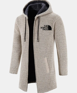 2024 THE NORTH FACE-Long Line Textured Hooded Sweater