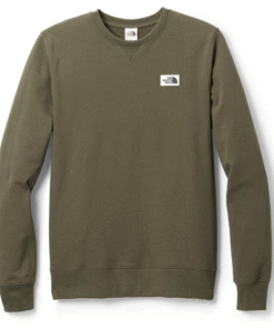 The North Face patchwork crew neck sweatshirt  Taupe Green