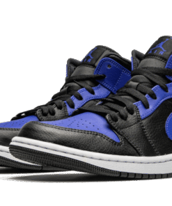 air jodan 1 Mid Hyper Royal Tumbled Leather
