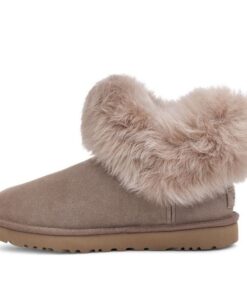 (WMNS)  Classic Mini Fluff Collar 'Brown Caribou' 1112491-CRBO