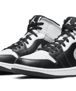 Alternative view of air jodan 1 Mid White Shadow