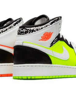 Alternative view of air jodan 1 Mid Composition Notebook