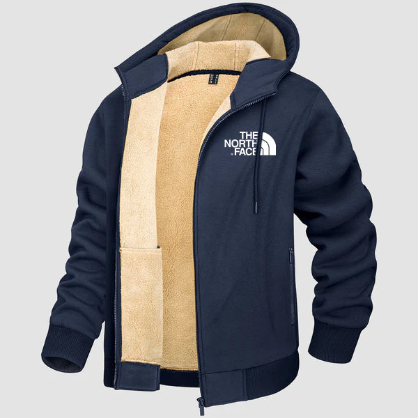 2024 THE NORTH FACE-Men's Zipper Hoodie Jacket Fleece Lined Warm Jacket for Winter - Image 10