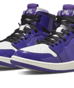 Alternative view of air jodan 1 High Zoom Air CMFT Purple Patent