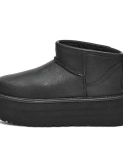 (WMNS)  Classic Ultra Mini Platform Boot 'Black Leather' 1141510-BLLE