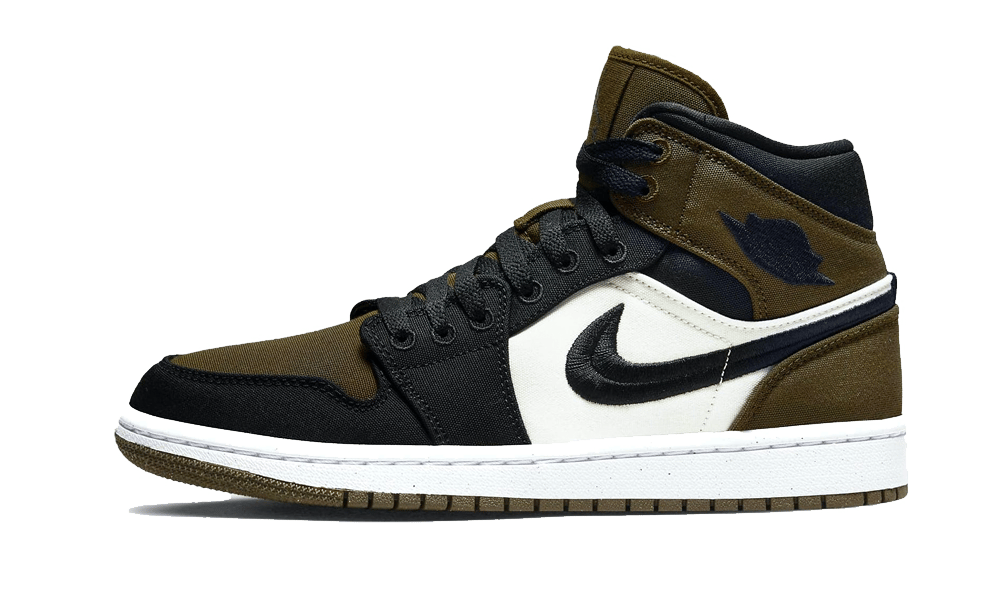 air jodan 1 Mid Olive Toe