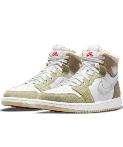 Alternative view of air jodan 1 High Zoom Air CMFT Olive Aura